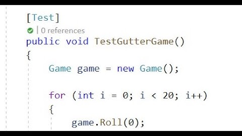 BowlingGame Kata in C# and VS2019 - First Commit