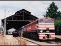 Locomotivas elétricas GE "Vandeca" funcionando na Década de 90.