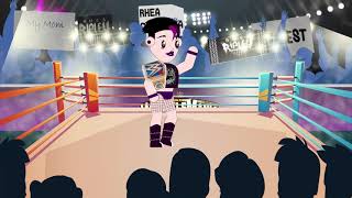 Caricaturitas uwu | Rhea Ripley WWE championship (small clip xd)