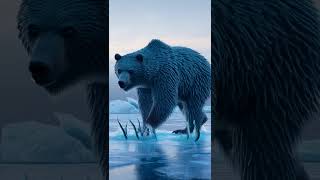 Bear-Jellyfish Hybrid Emerges from a Glacial Lake | Cinematic 4K CGI