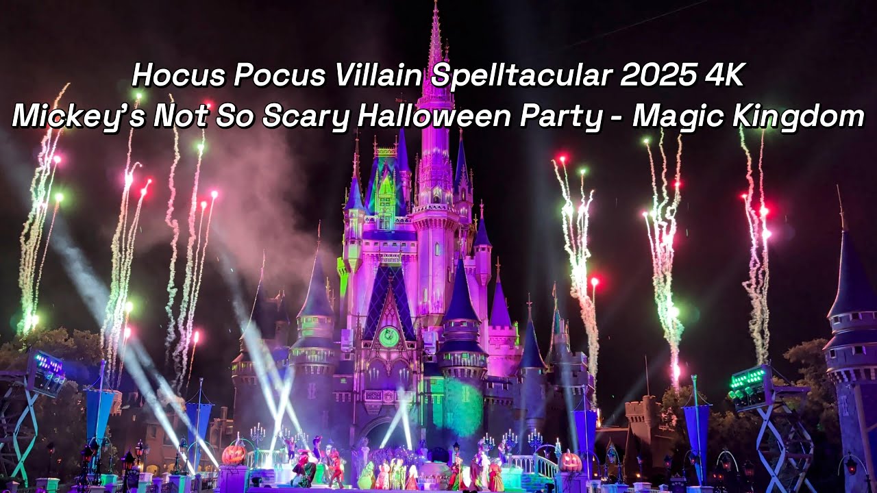 Hocus Pocus Villain Spelltacular 2025 4K - Mickey's Not So Scary ...