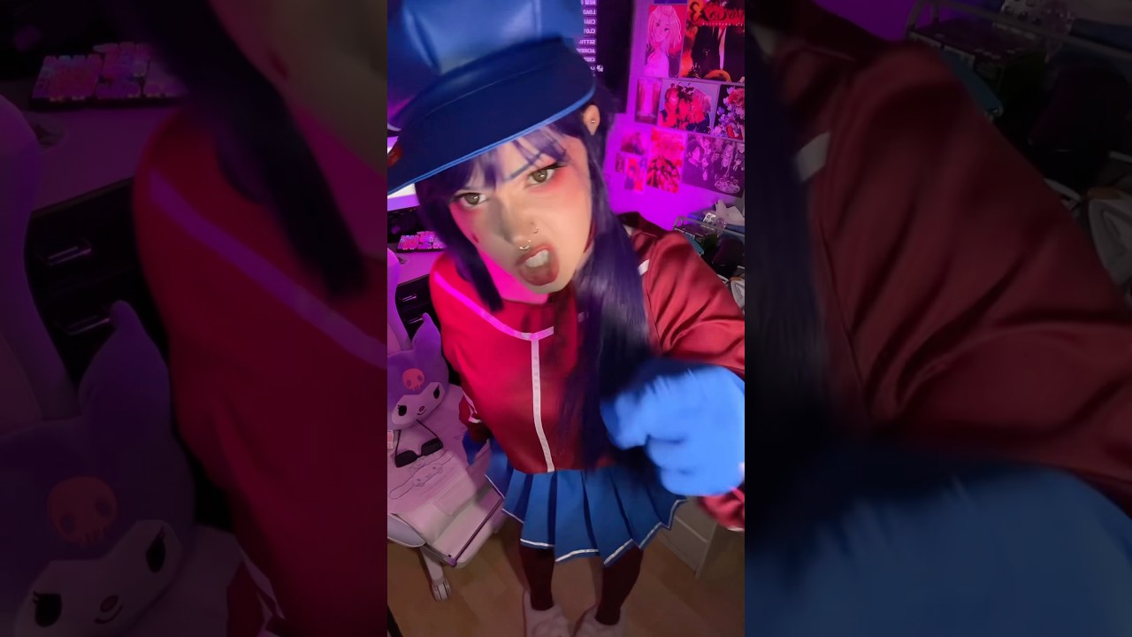 ça c’est la france #cosplay #makeup #miside #mita #videogames #horrorgaming #yandere