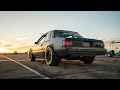 THE FOXBODY RIPS AT THE TRACK!!! ( 1/4 Mile Burnouts...)