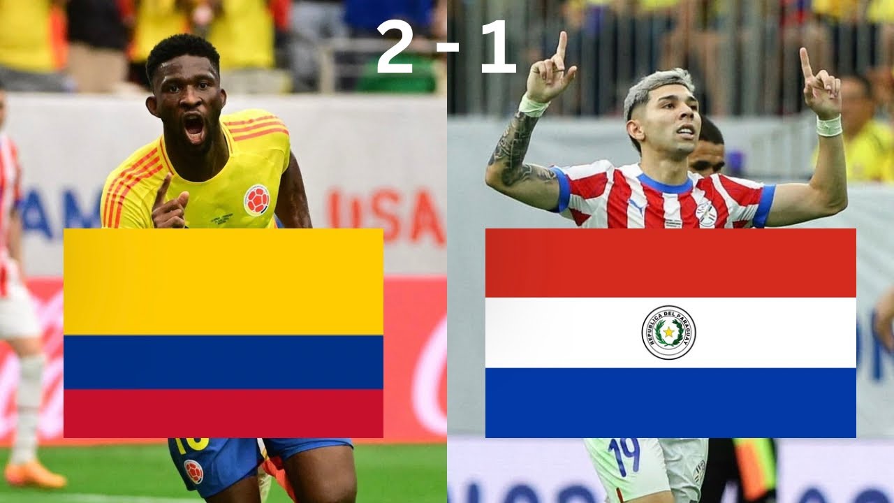 COLOMBIA LE GANA A PARAGUAY EN SU PRIMER JUEGO DE COPA AMÉRICA 2024 ...