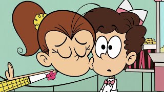 Luan kisses Benny with his CHEEKS
