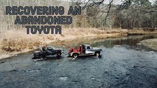 Toyota Abandoned in a Creek for a Year  Arkansas OffRoad Recovery