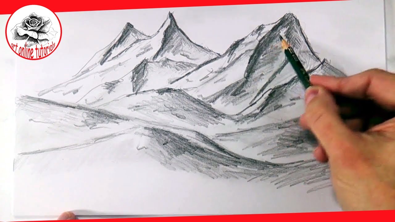 How To Draw A 3D Mountain - Most of the 3d drawing tutorials are ...