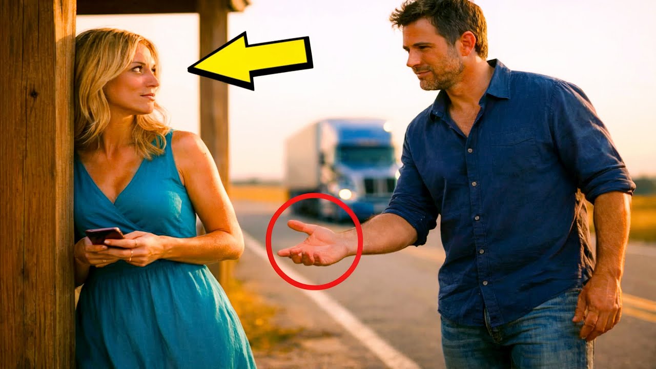 SAMOTNY KIEROWCA POMAGA KOBIECIE NA POBOCZU… NIE WIEDZĄC, KIM ONA BYŁA