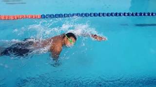 تعليم السباحة للمبتدئين المرحلة الرابعه كيفيه اخذ النفس