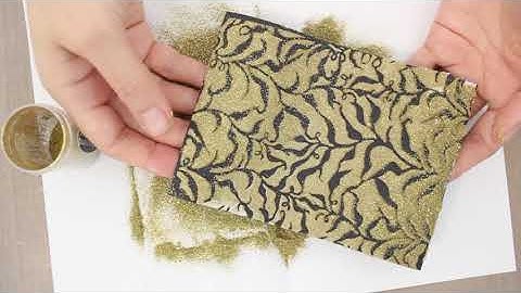 Mixed Media #13:  Texture Paste & Embossing Powder with Lavinia Stencils