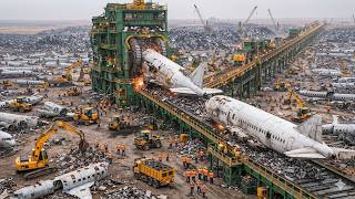 Inside the Massive Aircraft Recycling Factory | Full Industrial Process