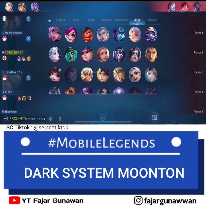 DARK SISTEM MOONTON | STORY WA ML