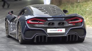 1800Hp Twin-Turbo Venom F5 By Hennessey | Brutal Sound & Accelerations At Festival Of Speed!