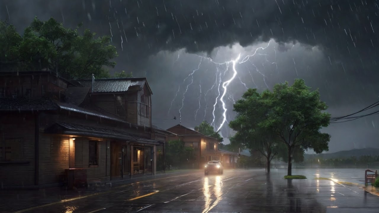 The sound of heavy rain and thunderstorms is beautiful and calms your ...