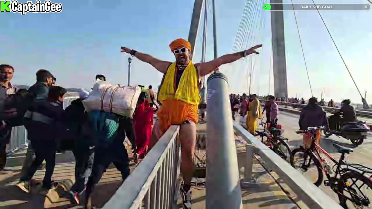 (Jan 27)[1/2 IRL] CaptainGee w/ Deepak | DAY 3 Kumbh Mela 400 million people gathering? | India 🇮🇳