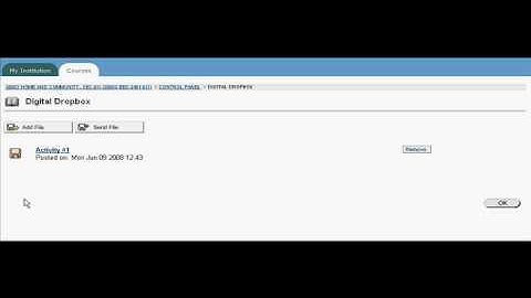 Blackboard Instructor - K - Digital Dropbox