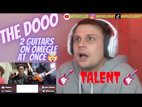 Dooo THE DOOO Guitarist Plays 2 GUITARS at once on Omegle REACTION - YouTube