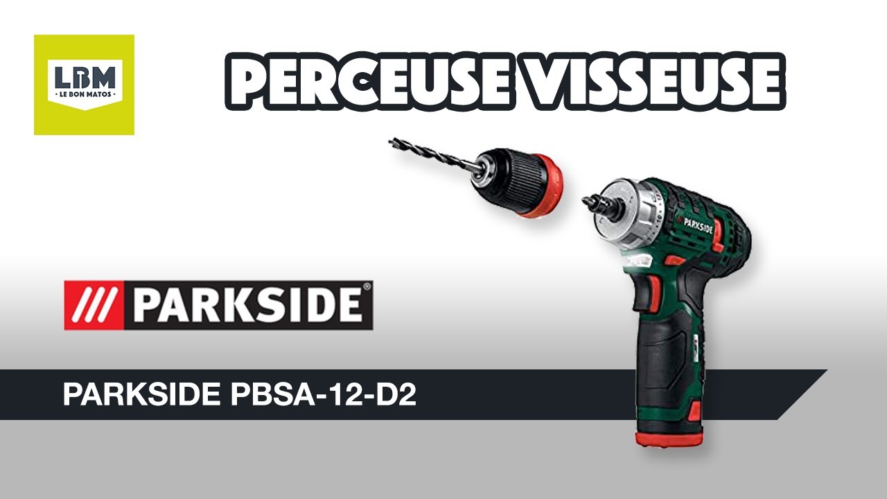 Parkside Performance® PBSPA 12 C3 Perceuse-visseuse sans fil 12 V avec 2  vitesses