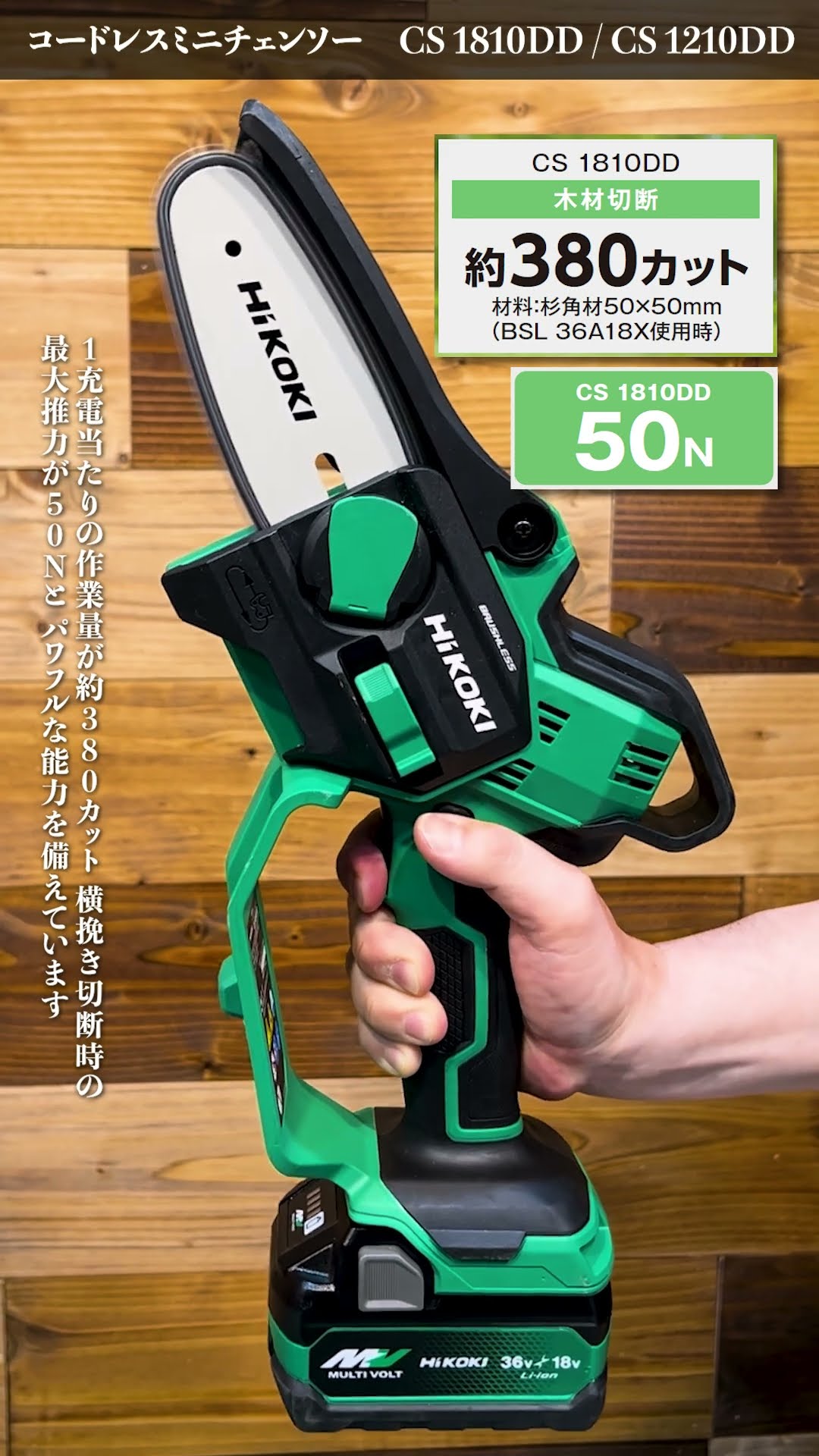 小さくて機能いいです CS1810DD/CS1210DD】小さくてもハイパワー 100mmミニチェンソー