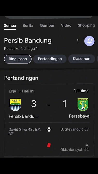 full time Persib vs Persebaya 3-1#shorts