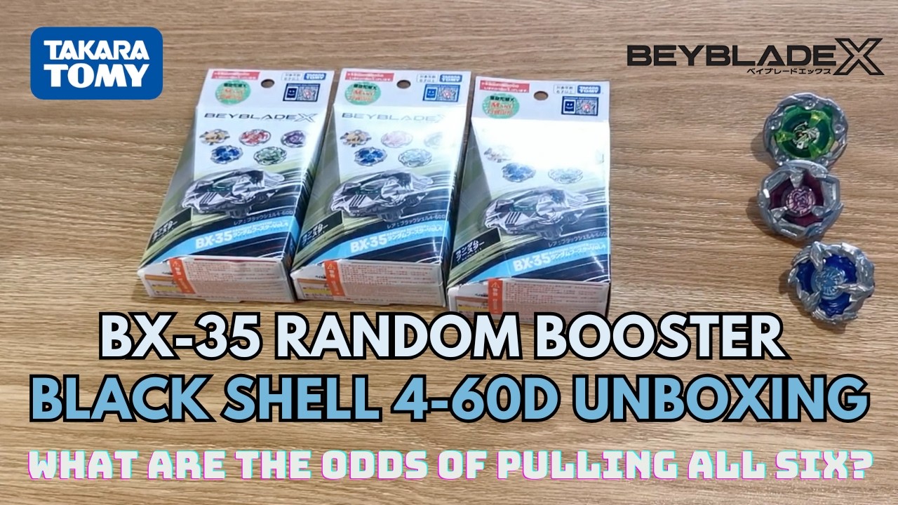 Beyblade X BX-35 Random Booster Unboxing: Can We Get Black Shell
