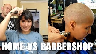 Shaving at home vs Barbershop