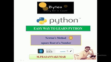 #10 Simple Python Program | Square Root of a Number using Newton