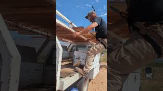Securing Harness & Safety Lines for Safe Barn Building #safetyfirst