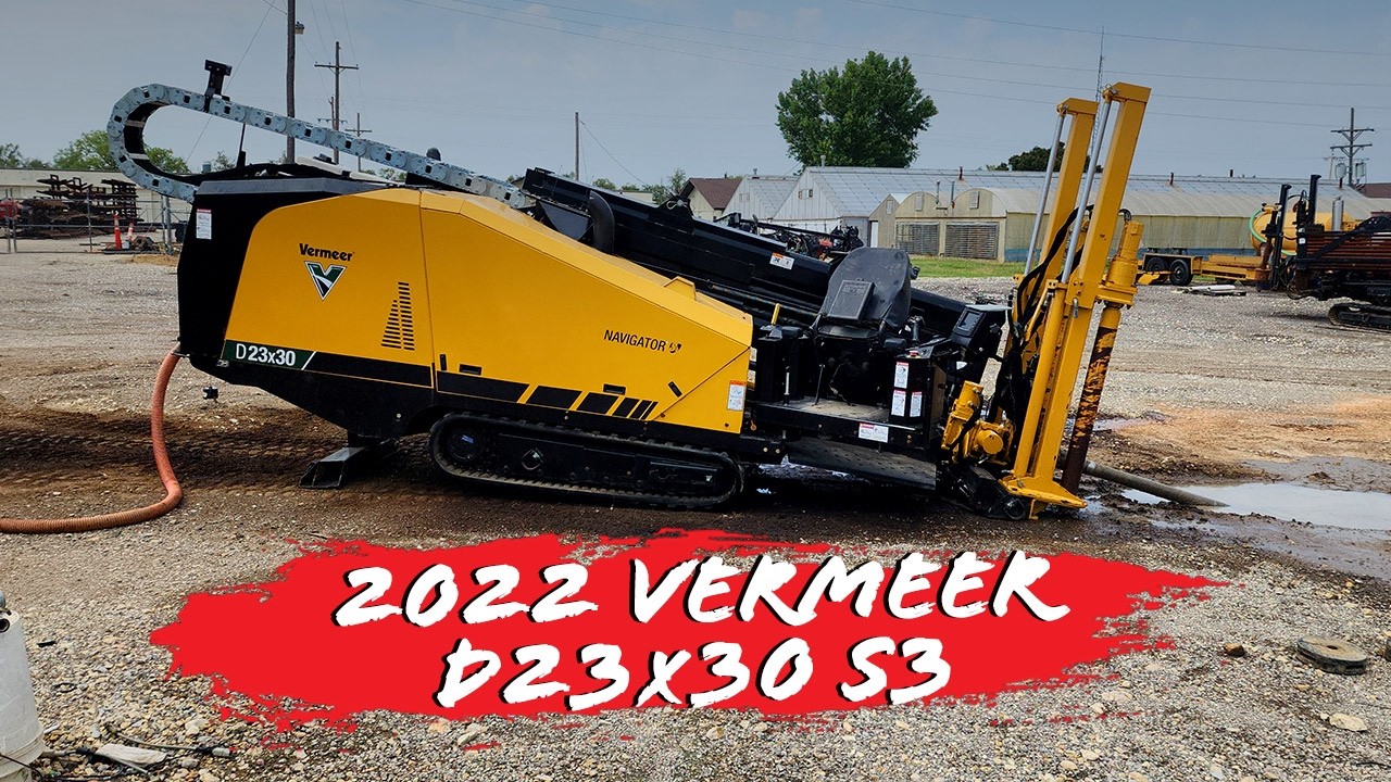 2022 Vermeer 23x30 S3 HDD Drill with New Pipe | SOURCE: HDD