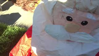 Reviewing my very old 4ft inflatable santa
