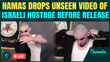 LIVE: HAMAS Releases UNSEEN Footage of Israeli Hostages Rom Being Prepared for Historic Exchange