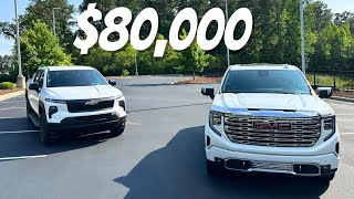 2024 Chevrolet Silverado EV VS 2024 GMC Sierra Denali - Which $80,000 Truck Should You Buy? by Joshua McDonald 511 views 3 weeks ago 14 minutes, 42 seconds