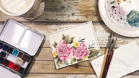 Watercolor Roses featuring Gina K. Designs