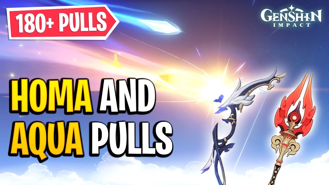 Staff of Homa and Aqua Simulacra Pulls | Genshin Impact