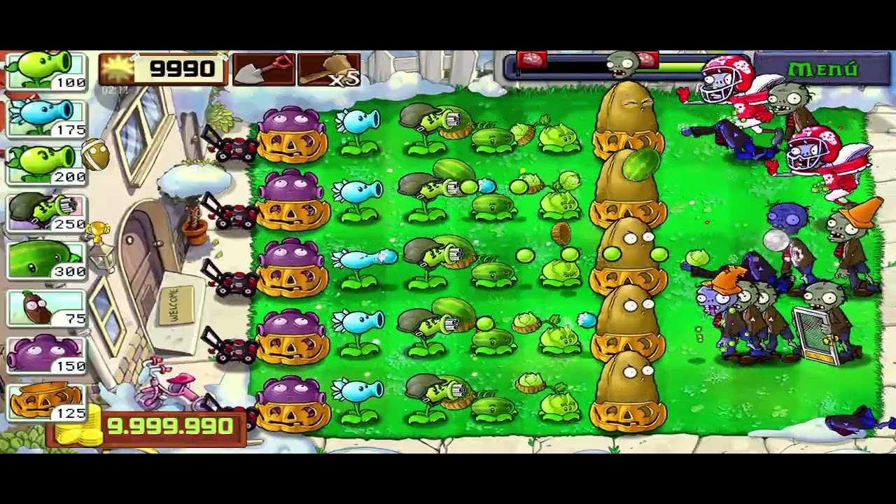 PvZ chinese Pavilion Supervivencia Dia (dificil) parte 3