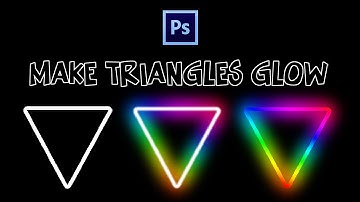 Creating NEON Triangle (Rainbow colors) in Photoshop 2020