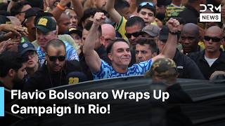 WATCH: Flavio Bolsonaro Wraps Up Presidential Election Campaign in Rio de Janeiro, Brazil | AC1Z