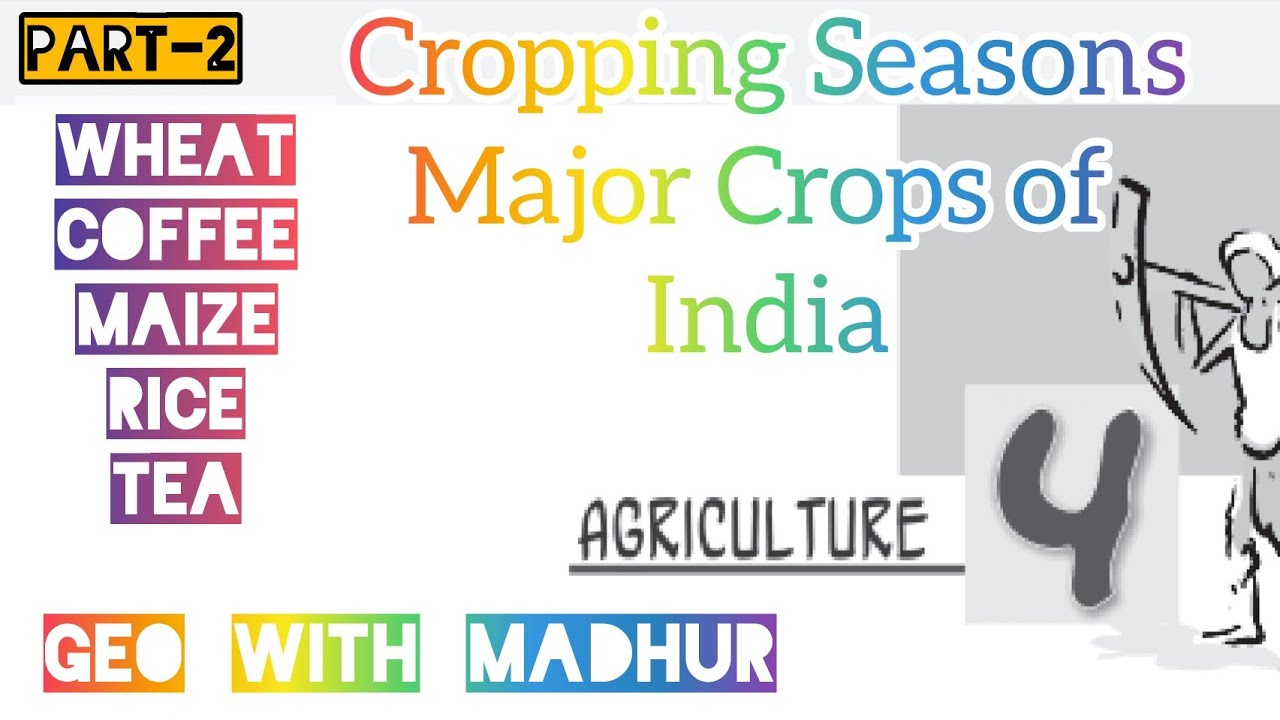 CROPPING SEASONS MAJOR CROPS OF INDIA CLASS 10 AGRICULTURE