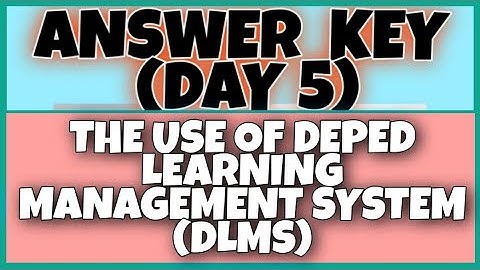 VINSET 2.0 DAY 5 | THE USE OF DEPED LEARNING MANAGEMENT SYSTEM (DLMS)