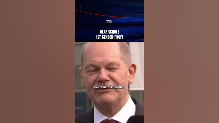 Gender-Profi Olaf Scholz | heute-show #shorts