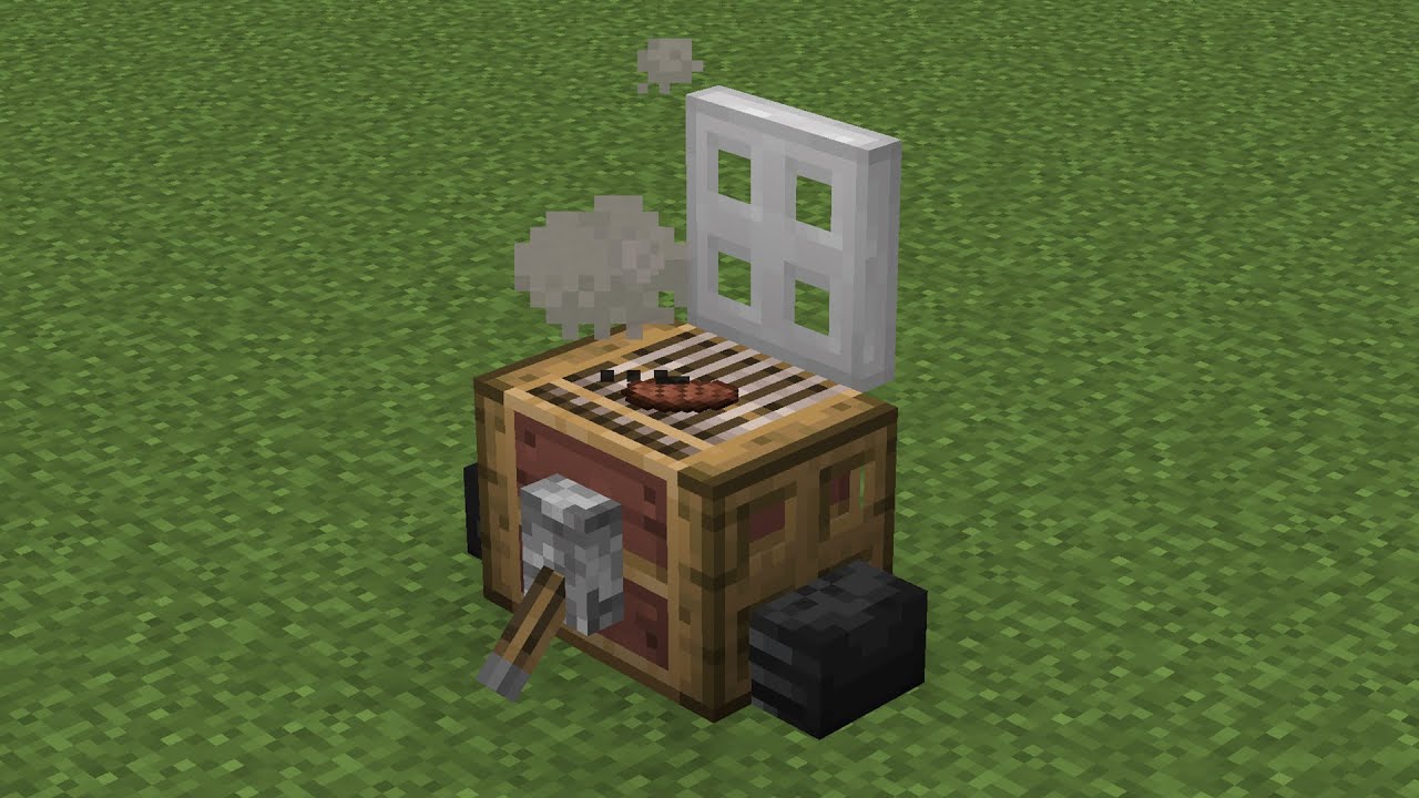 how to make a bbq grill in minecraft YouTube