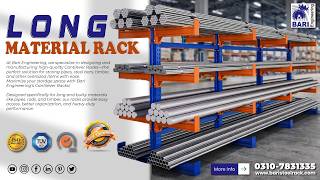 Heavy Duty Cantilever Rack in Pakistan | Steel Pipe Storage Rack | Warehouse Racking System Price