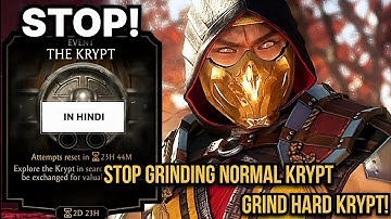 Biggest Mistake Beginners Make! Stop Playing Normal KRYPT Mode - Mk Mobile