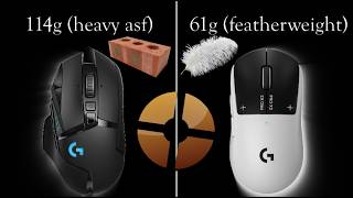 Heavy mouse user tries a Light gaming mouse for the first time | TF2
