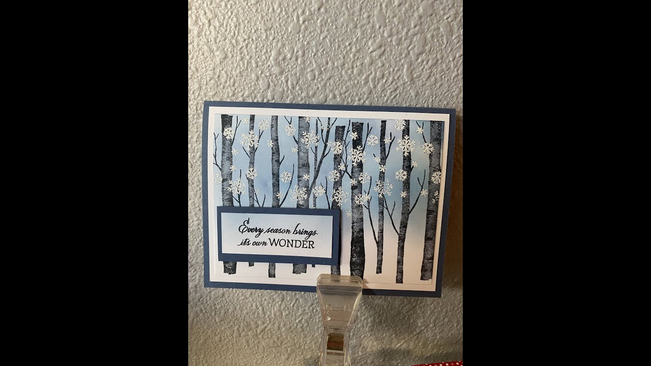 Quick and Easy Card - Welcoming Woods - YouTube