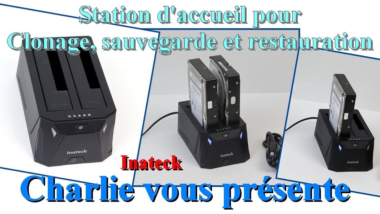 Test du dock 2 baies Inateck pour disques durs