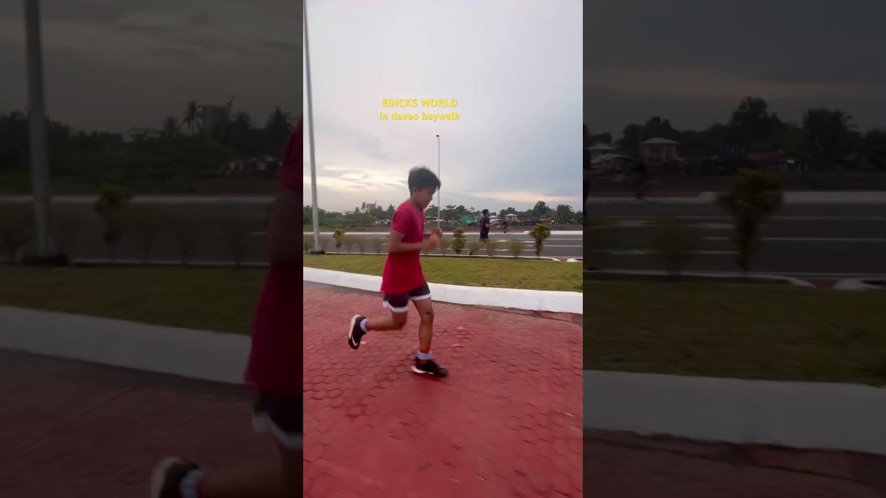Exercise at davao baywalk