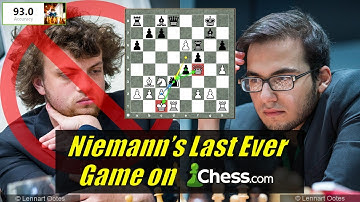 Niemann’s Last Ever Game on Chess.com with 93% accuracy  🤯🔥 | Banned for Cheating OVER 100 TIMES
