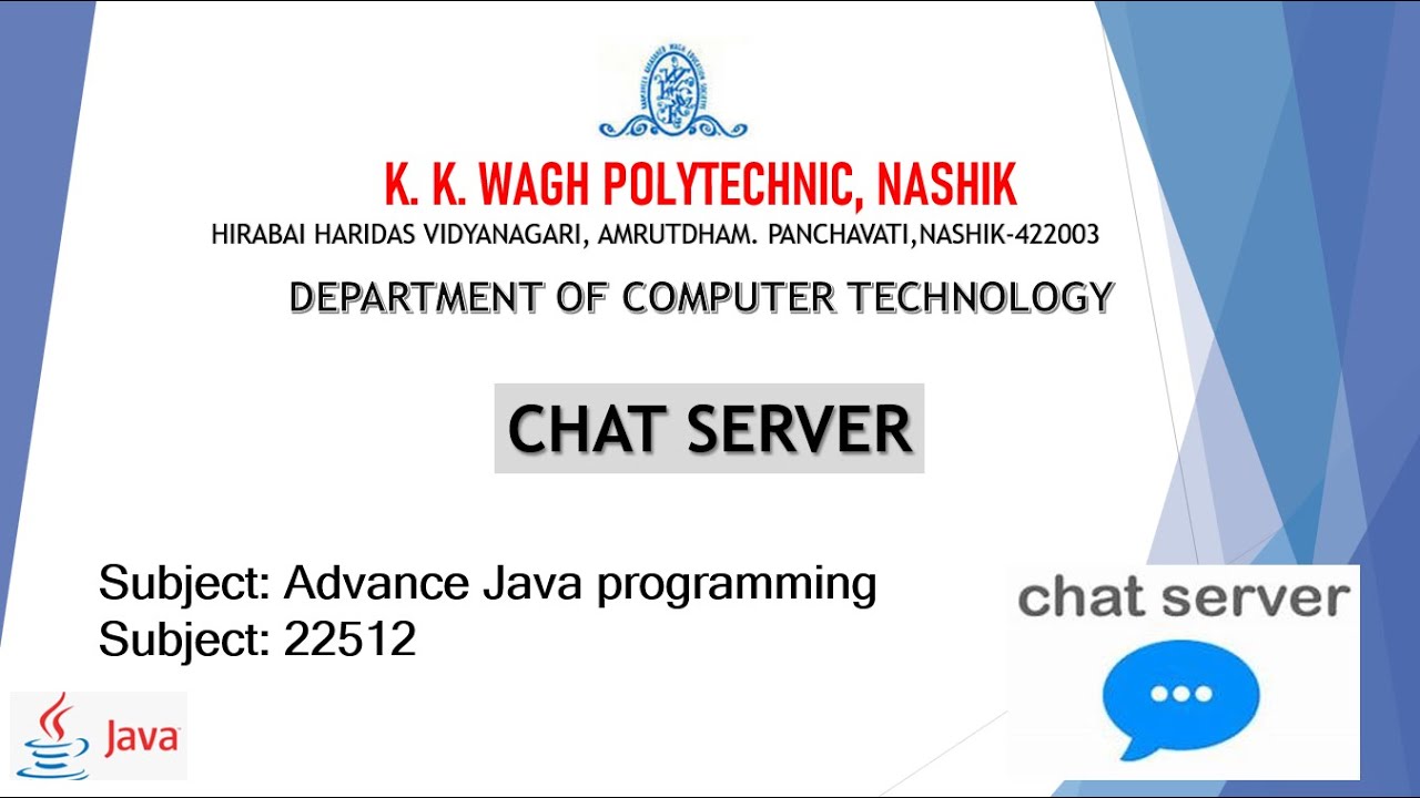 Advanced Java Chat Server | Secure and Efficient Communication - YouTube