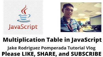 Multiplication Table in JavaScript